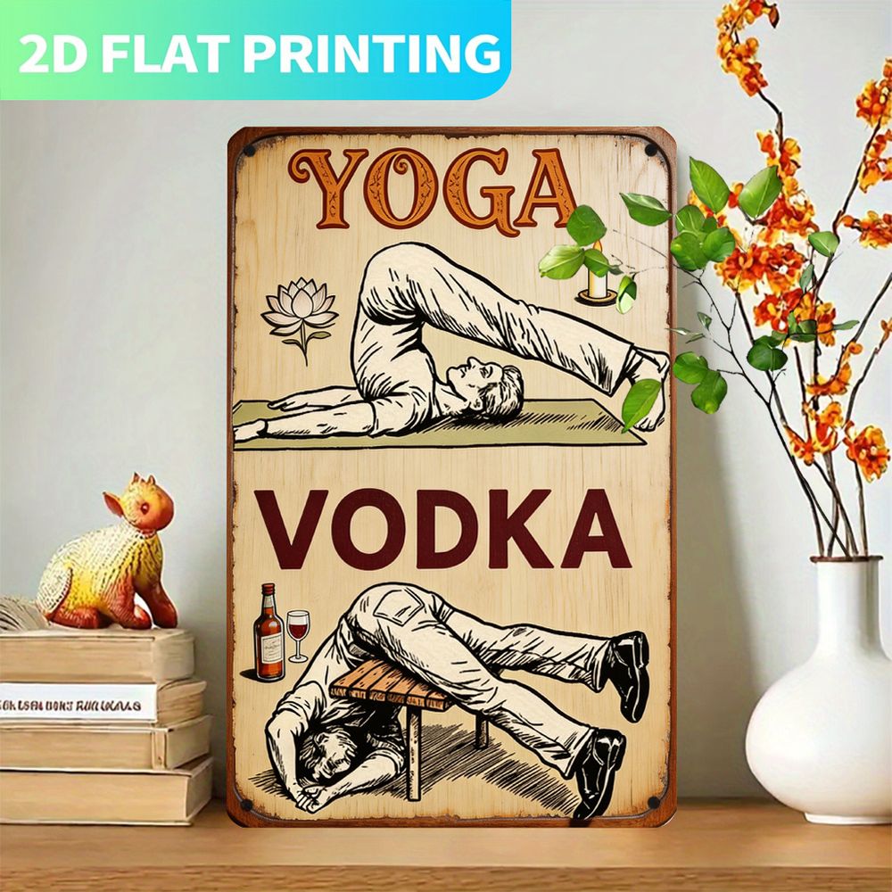 Винтажная металлическая таблич – обзор и цена Home Gym Yoga