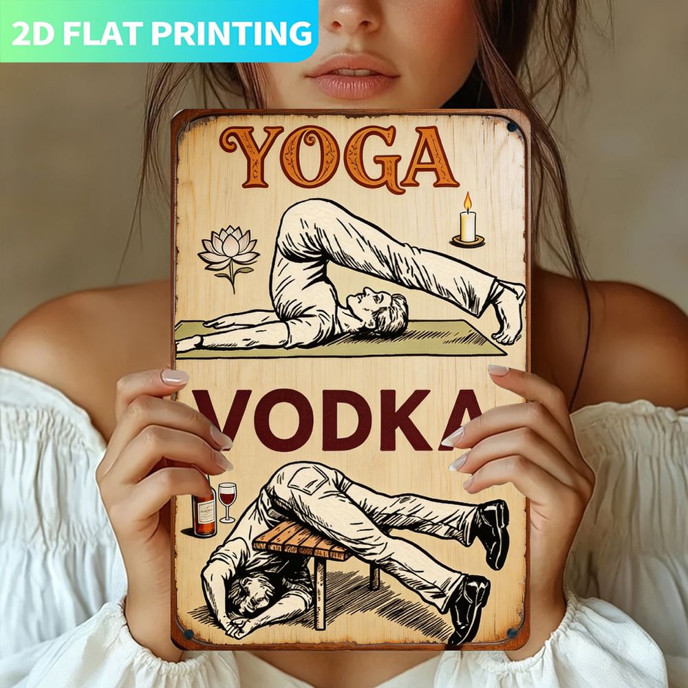 Винтажная металлическая таблич – обзор и цена Home Gym Yoga