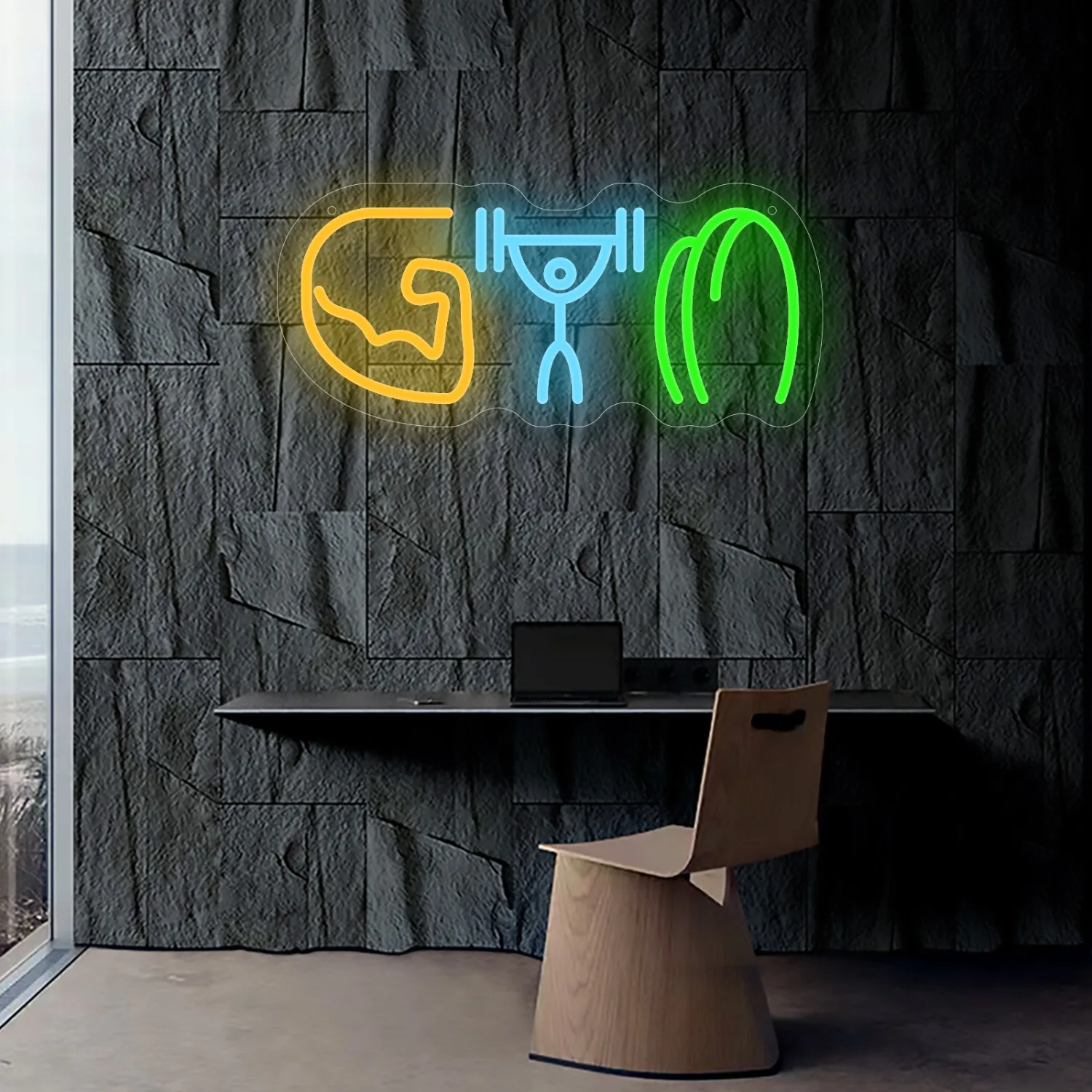 Неоновая вывеска для спортзала – обзор и цена Home Gym Neon Sign