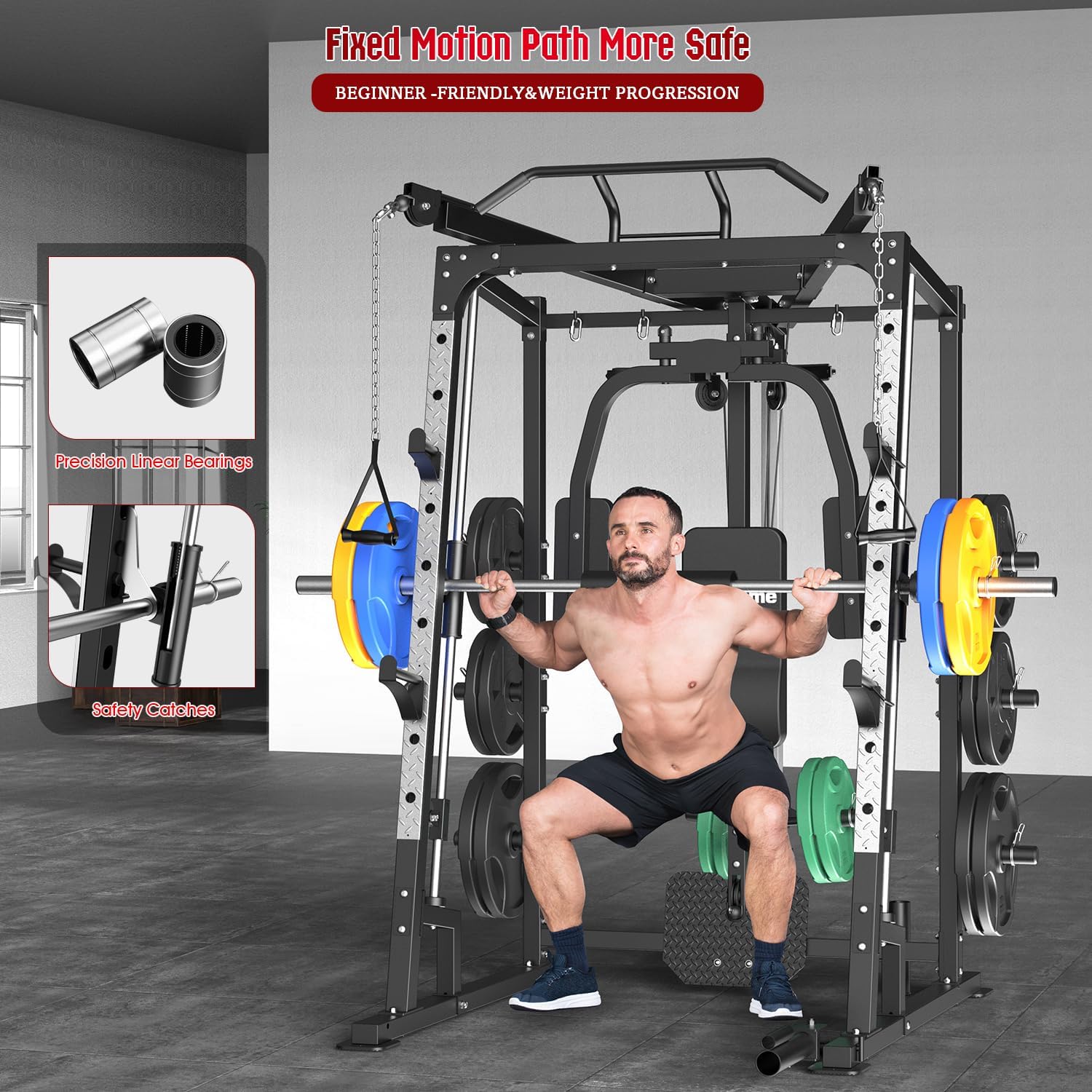 Силовая клетка Smith Machine,  – обзор и цена Lat Pulldown Cable