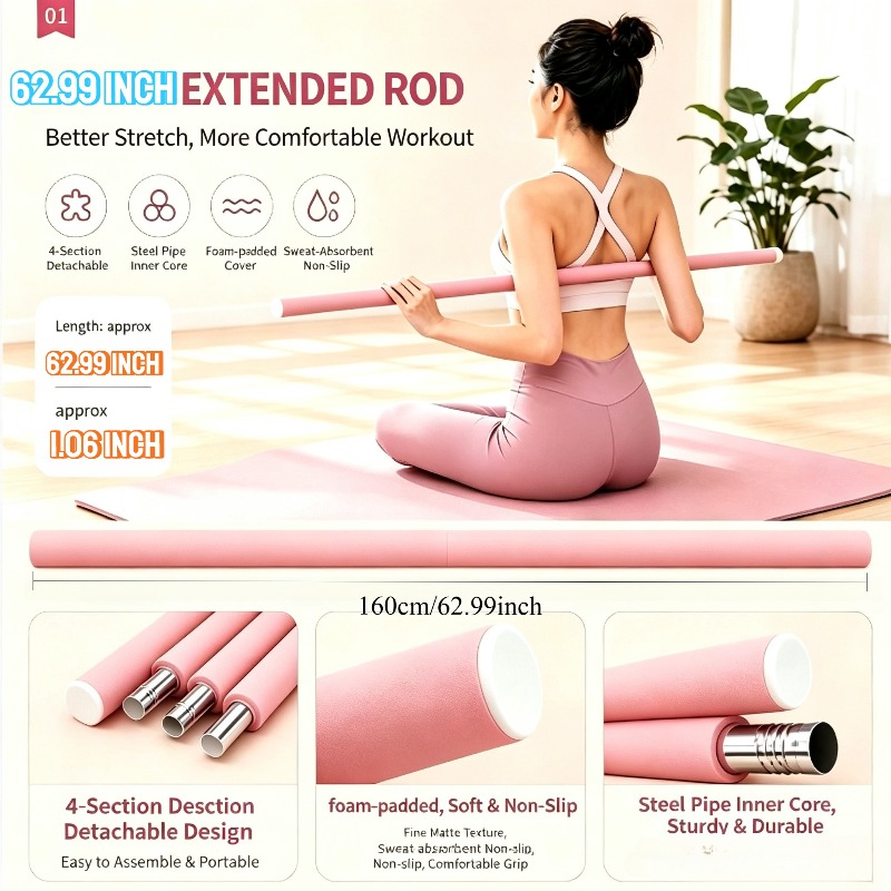 Разборная палка для растяжки т – обзор и цена Home Gym Yoga